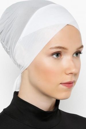 Bonnet sous hijab (croisé devant)