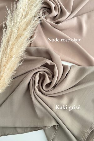 Mousseline crêpe de luxe (kaki grisé)