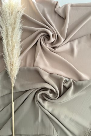 Mousseline crêpe de luxe (kaki grisé)