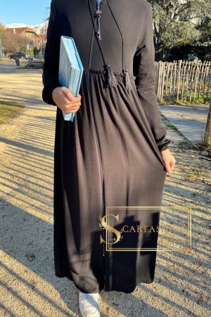 Abaya robe Enfant/Ado (couleur noir)