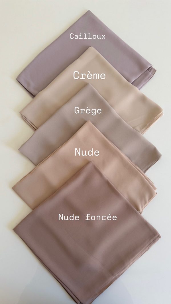 Carré mousseline de luxe (110X110 cm) – Image 2