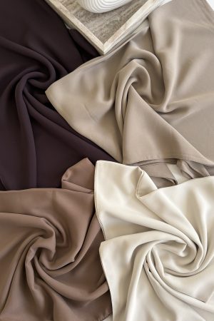 mousseline crêpe de luxe (gamme kaki)