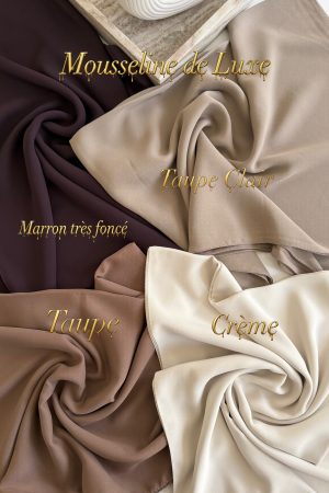 mousseline crêpe de luxe (gamme kaki)